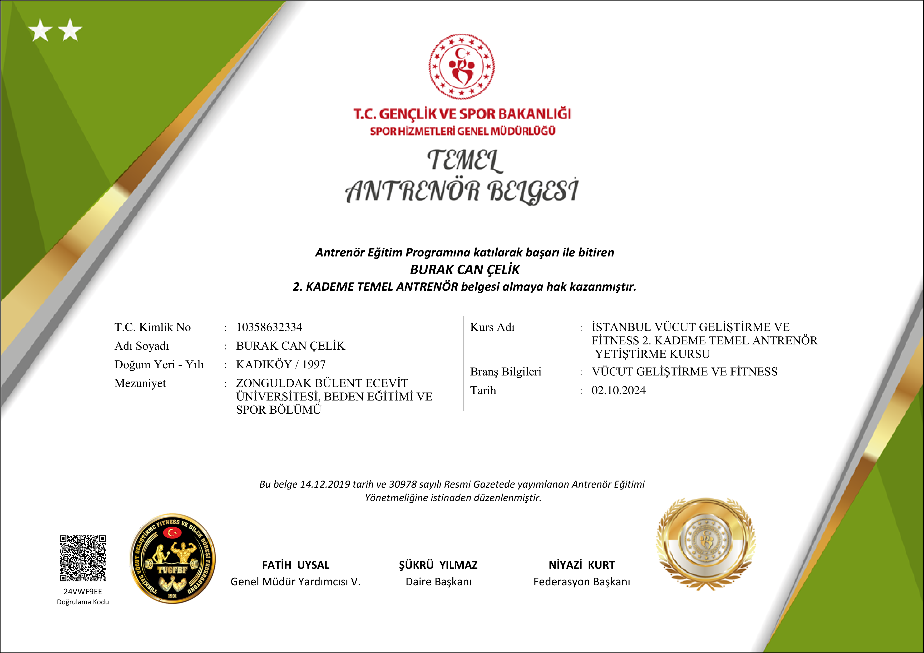 Beslenme Sertifikası